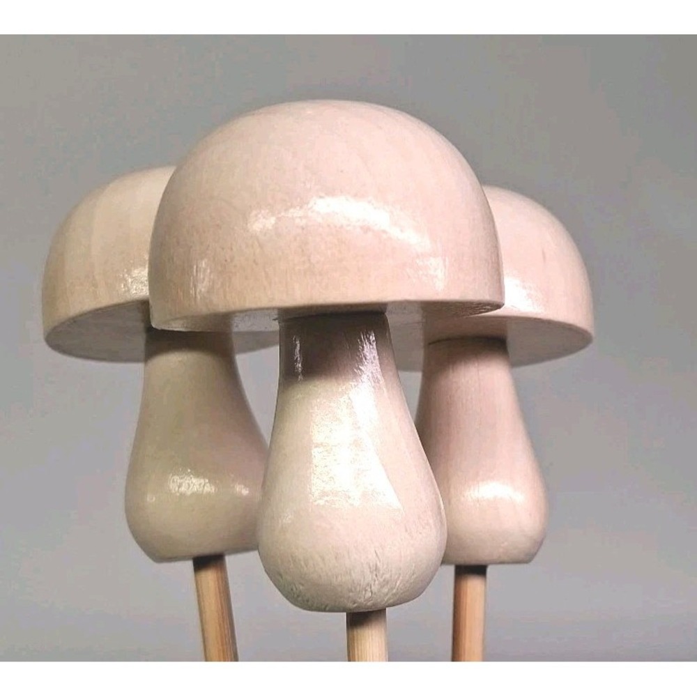 MUSHROOM Stick Decor (3) 19" w/ Natural Bamboo Reed Oil Diffuser Sticks